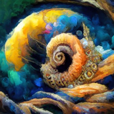 Organik Renkler serisi. Sanat, yaşam ve tasarım konularındaki organik formları, vuruşları ve renk boyalarını anımsatan şekiller..