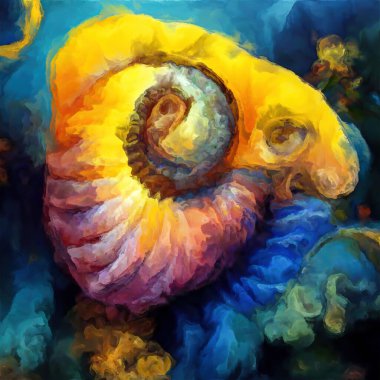 Organik Renkler serisi. Sanat, yaşam ve tasarım konularındaki organik formları, vuruşları ve renk boyalarını anımsatan şekiller..