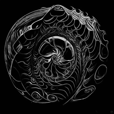 Point Symbology series. Artistic abstraction of dotted lines and patterns on the subject of poetry, light perception, reserved art and austere design.