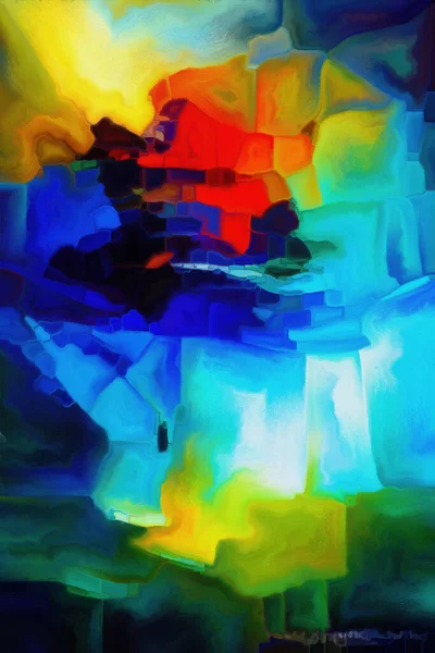Colorful Abstract Series Artistic Abstraction Strokes Dubs Color Paint Subject — Stock Photo, Image