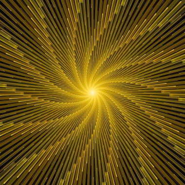 Fraktal Patlama Şablonu serisi. Çizim ve tasarım için kullanılan ince çizgi radyal deseninin oluşturulması.