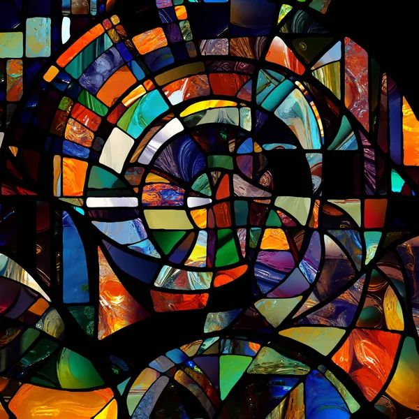 Rebirth Stained Glass Serie Samenstelling Van Diverse Glazen Texturen Kleuren — Stockfoto