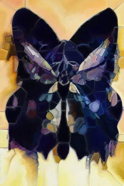 Série Butterfly Dreams Arrangement Créatif Formes Textures Couleurs Naturelles Surréalistes — Photo