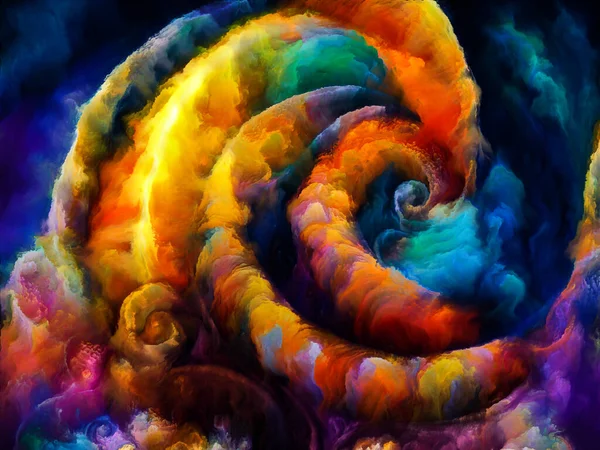 Serie Sueños Espiral Imagen Formas Naturales Surrealistas Texturas Colores Sobre —  Fotos de Stock