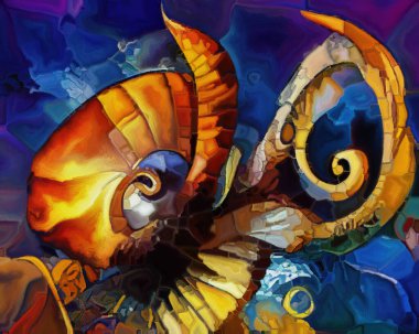 Spiral Dreams serisi. Sanat, hayal gücü ve rüya konularındaki gerçeküstü doğal formların, dokuların ve renklerin etkileşimi.
