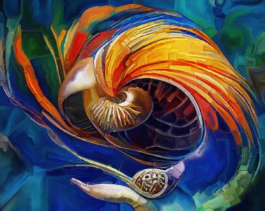 Spiral Dreams serisi. Sanat, hayal gücü ve rüya konularındaki gerçeküstü doğal formların, dokuların ve renklerin etkileşimi.