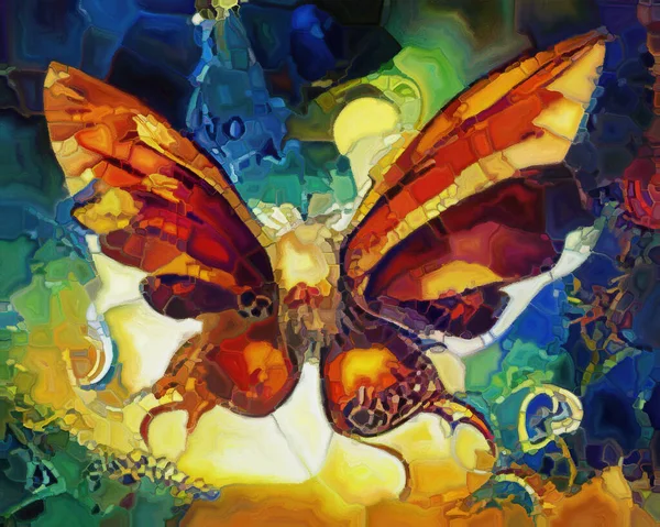 Serie Sueños Mariposas Fondo Compuesto Por Formas Naturales Surrealistas Texturas —  Fotos de Stock