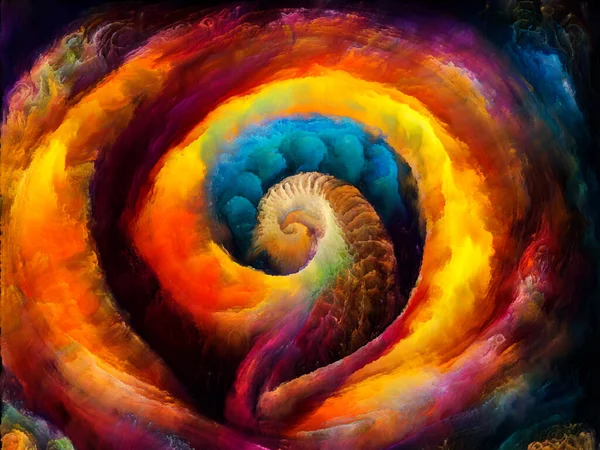 Spirale Träume Komposition Surrealer Natürlicher Formen Texturen Und Farben Zum — Stockfoto