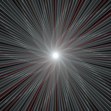 Fraktal Patlama Şablonu serisi. Çizim ve tasarım için kullanılan ince çizgi radyal deseninin oluşturulması.