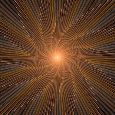 Fraktal Patlama Şablonu serisi. Çizim ve tasarım için kullanılan ince çizgi radyal deseninin oluşturulması.