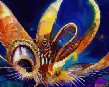 Spiral Dreams serisi. Sanat, hayal gücü ve rüya konularındaki gerçeküstü doğal formların, dokuların ve renklerin etkileşimi.
