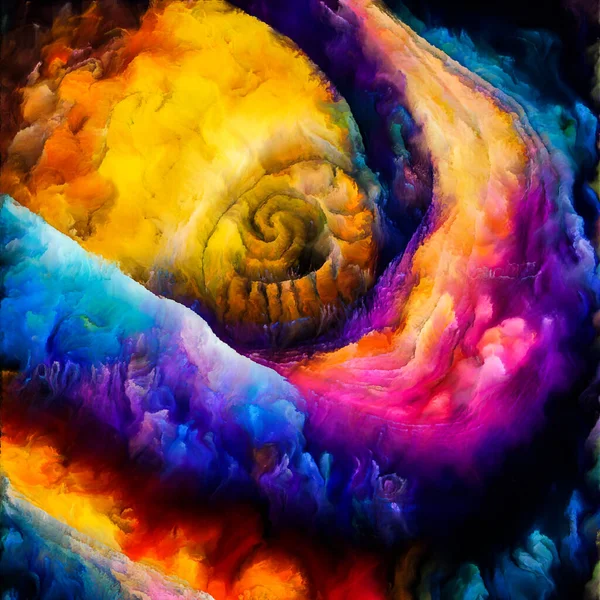 Спиральные Мечты Творческое Оформление Сюрреалистических Природных Форм Текстур Цветов Предмет — стоковое фото