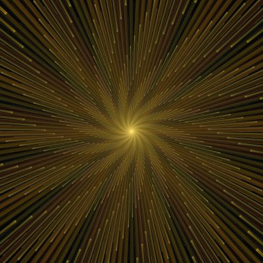 Fraktal Patlama Şablonu serisi. Çizim ve tasarım için kullanılan ince çizgi radyal deseninin oluşturulması.