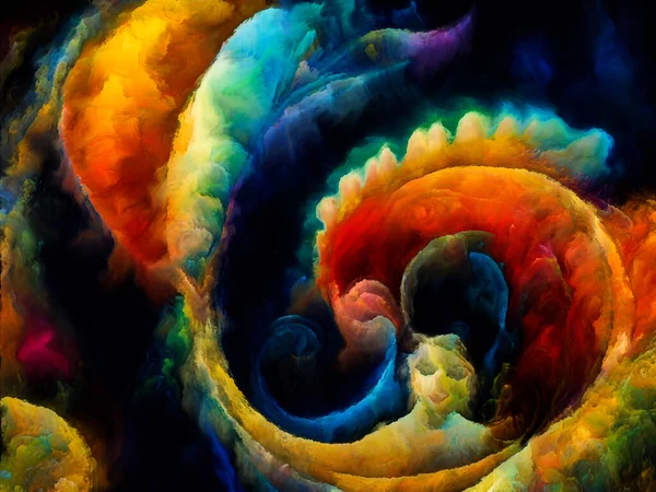 Spiral Dreams Serisi Sanat Hayal Gücü Rüya Konularında Gerçeküstü Şekiller — Stok fotoğraf