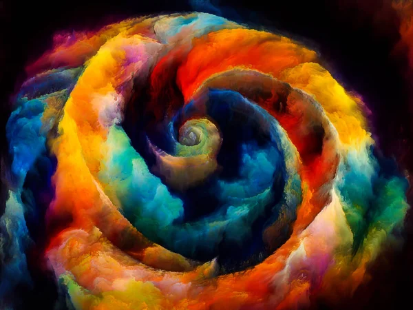 Serie Sueños Espiral Imagen Formas Naturales Surrealistas Texturas Colores Sobre — Foto de Stock