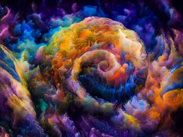 stock image Spiral Dreams series. Image of surreal natural forms, textures and colors on the subject of art, imagination and dreaming.