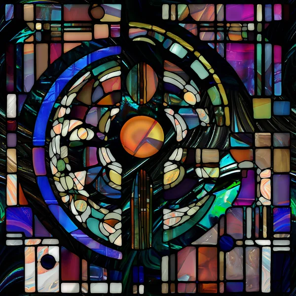 玻璃器皿系列的再生 关于光的感知 创造力 艺术和设计的各种玻璃结构 颜色和形状的背景组成 — 图库照片