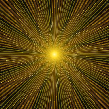 Fraktal Patlama Şablonu serisi. Çizim ve tasarım için kullanılan ince çizgi radyal deseninin oluşturulması.