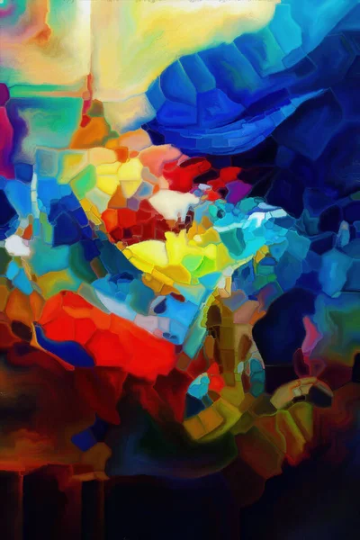 Série Abstrata Colorida Abstração Artística Traços Dubs Pintura Cores Sobre — Fotografia de Stock