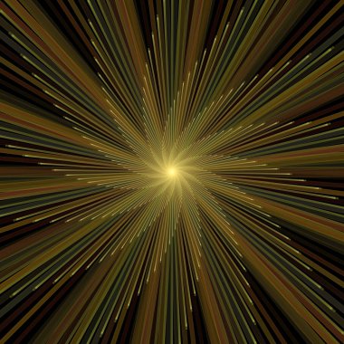 Fraktal Patlama Şablonu serisi. Çizim ve tasarım için kullanılan ince çizgi radyal deseninin oluşturulması.