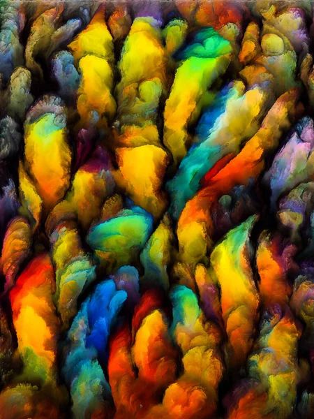 Серия Color Dream Фон Оформления Окрашенных Форм Органических Форм Штрихов — стоковое фото