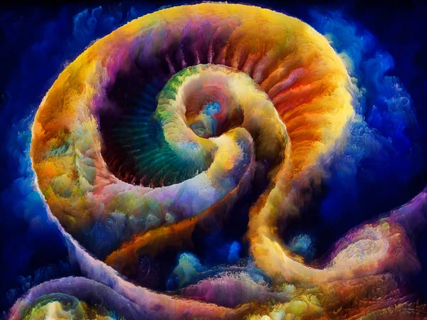 Serie Sueños Espiral Abstracción Artística Formas Naturales Surrealistas Texturas Colores —  Fotos de Stock