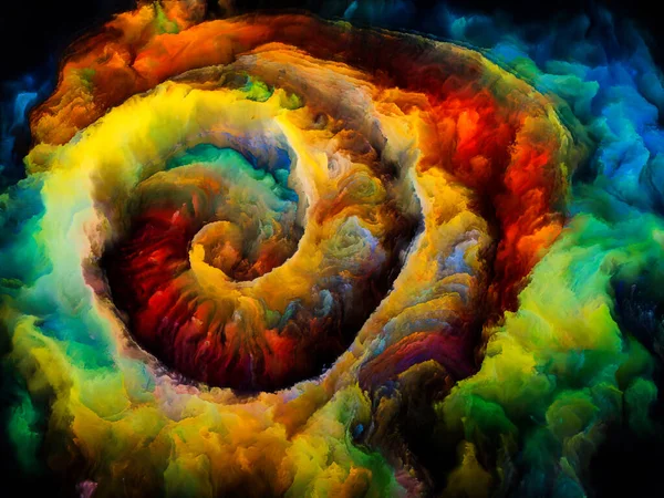 stock image Spiral Dreams series. Design made of surreal natural forms, textures and colors on the subject of art, imagination and dreaming.