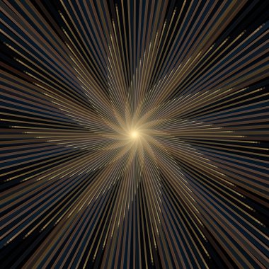 Fraktal Patlama Şablonu serisi. Çizim ve tasarım için kullanılan ince çizgi radyal deseninin oluşturulması.