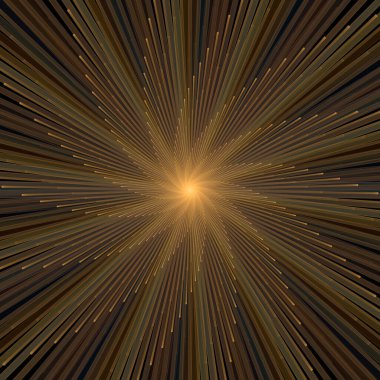 Fraktal Patlama Şablonu serisi. Çizim ve tasarım için kullanılan ince çizgi radyal deseninin oluşturulması.