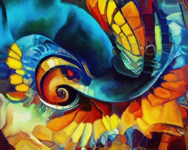 Seria Spiral Dreams Fundalul Formelor Naturale Suprarealiste Texturilor Culorilor Tema — Fotografie, imagine de stoc