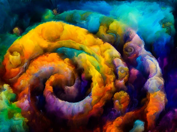 Série Spiral Dreams Image Formes Textures Couleurs Naturelles Surréalistes Sujet — Photo