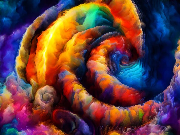 Serie Sueños Espiral Arreglo Formas Naturales Surrealistas Texturas Colores Sobre —  Fotos de Stock