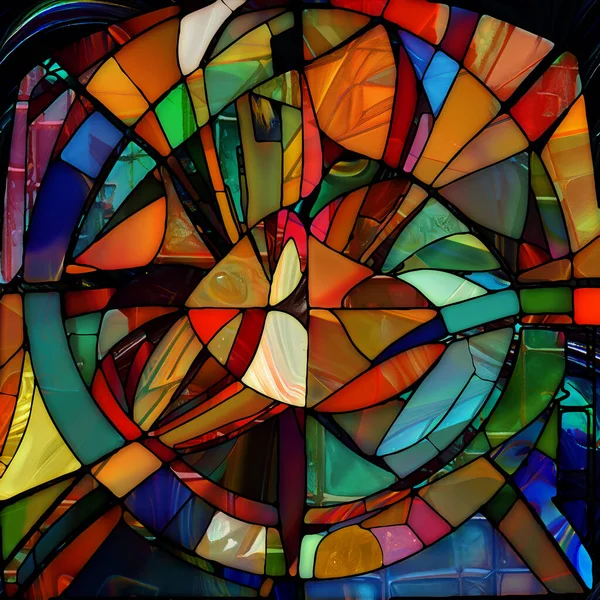 Rebirth Stained Glass Series Composition Fond Diverses Textures Couleurs Formes — Photo