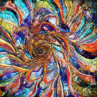 Işıldayan Cam serisi. Duyusal büyü, ışık algısı, hayal gücü ve yaratıcılık konularındaki doymuş cam kalıplarının yaratıcı düzenlenmesi.