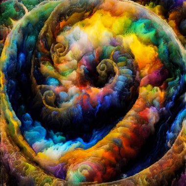 Spiral Dreams serisi. Sanat, hayal gücü ve rüya konularındaki gerçeküstü doğal formlar, dokular ve renkler..