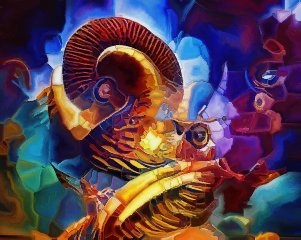 Seria Spiral Dreams Kompozycja Surrealistycznych Form Naturalnych Faktur Kolorów Temat — Zdjęcie stockowe