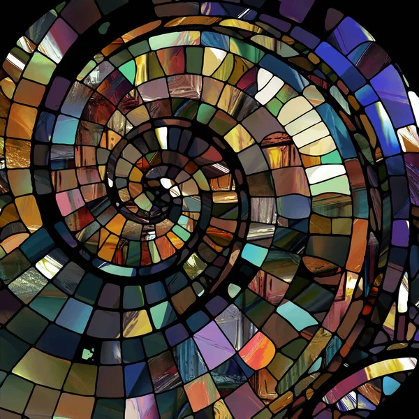 Серия Sharp Stained Glass Состав Абстрактных Цветовых Стеклянных Узоров Тему — стоковое фото