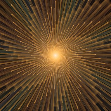 Fraktal Patlama Şablonu serisi. Çizim ve tasarım için kullanılan ince çizgi radyal deseninin oluşturulması.