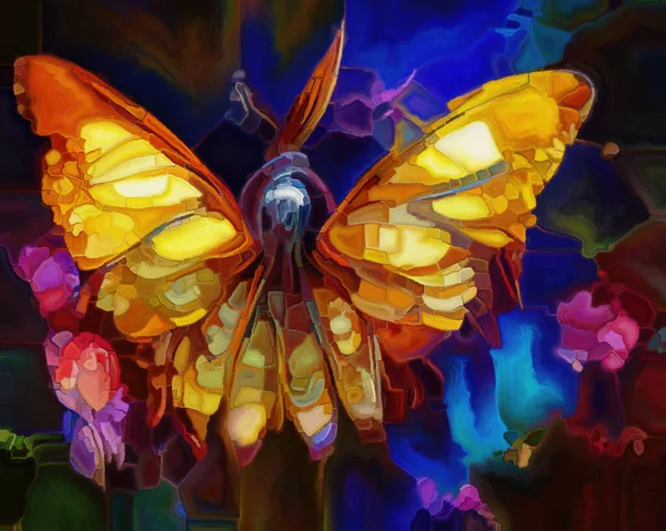 Butterfly Dreams Serie Abstracte Achtergrond Van Surrealistische Natuurlijke Vormen Texturen — Stockfoto