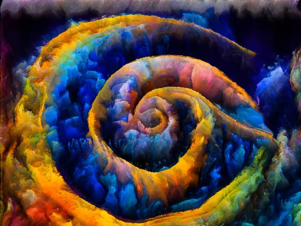 Spirale Träume Künstlerische Abstraktion Surrealer Natürlicher Formen Texturen Und Farben — Stockfoto