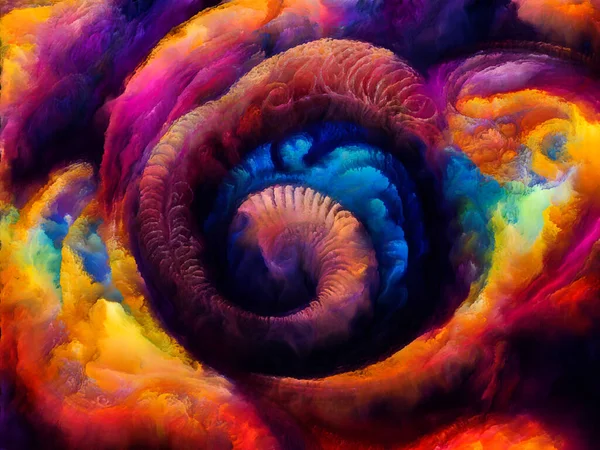 Спиральные Мечты Изображение Сюрреалистических Природных Форм Текстур Цветов Тему Искусства — стоковое фото