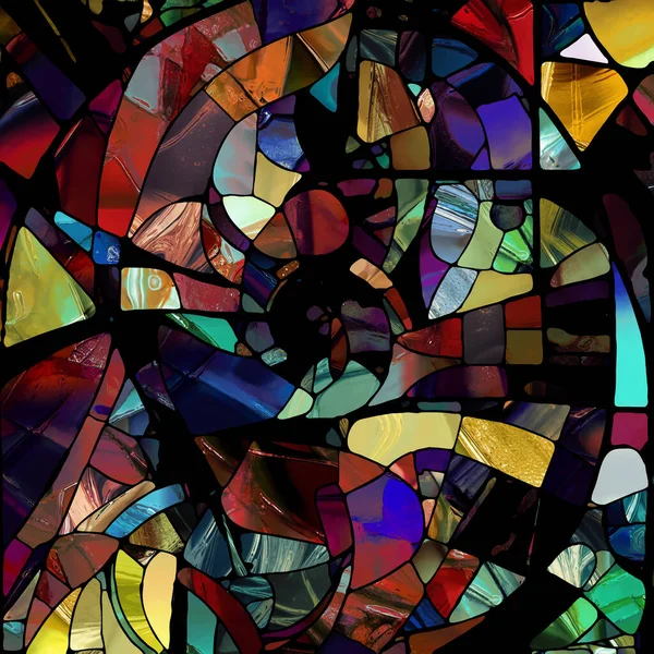 Серия Sharp Stained Glass Дизайн Фона Абстрактных Цветовых Шаблонов Стекла — стоковое фото