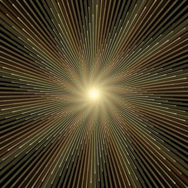 Fraktal Patlama Şablonu serisi. Çizim ve tasarım için kullanılan ince çizgi radyal deseninin oluşturulması.