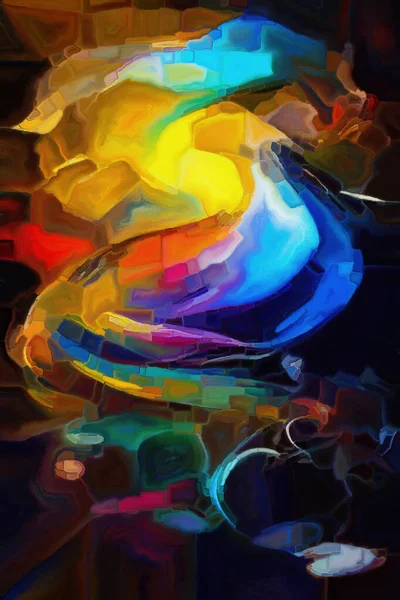 Serie Abstractă Colorată Abstractizarea Artistică Accidentelor Vasculare Cerebrale Dube Vopsea — Fotografie, imagine de stoc