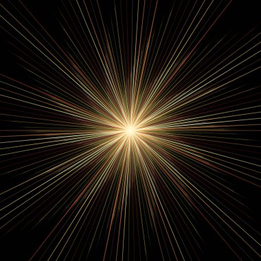 Fraktal Patlama Şablonu serisi. Çizim ve tasarım için kullanılan ince çizgi radyal deseninin oluşturulması.