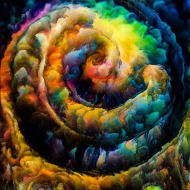 Spiral Dreams serisi. Sanat, hayal gücü ve rüya konularındaki gerçeküstü doğal formlar, dokular ve renkler..