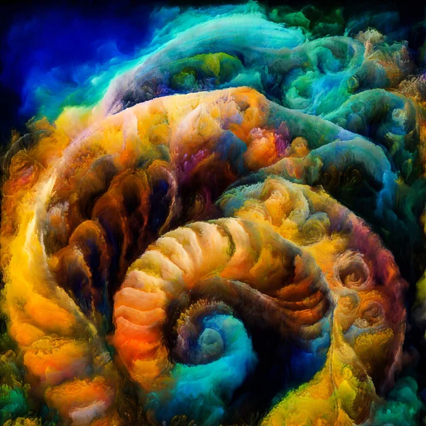 Serie Sueños Espiral Abstracción Artística Formas Naturales Surrealistas Texturas Colores — Foto de Stock