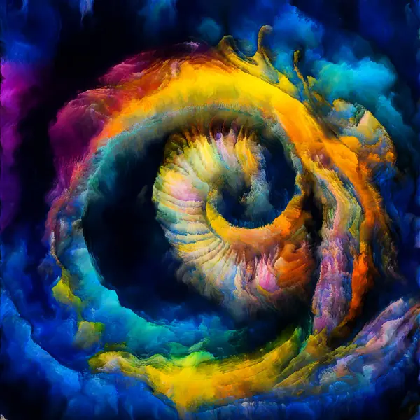 stock image Spiral Dreams series. Backdrop of surreal natural forms, textures and colors on the subject of art, imagination and dreaming.