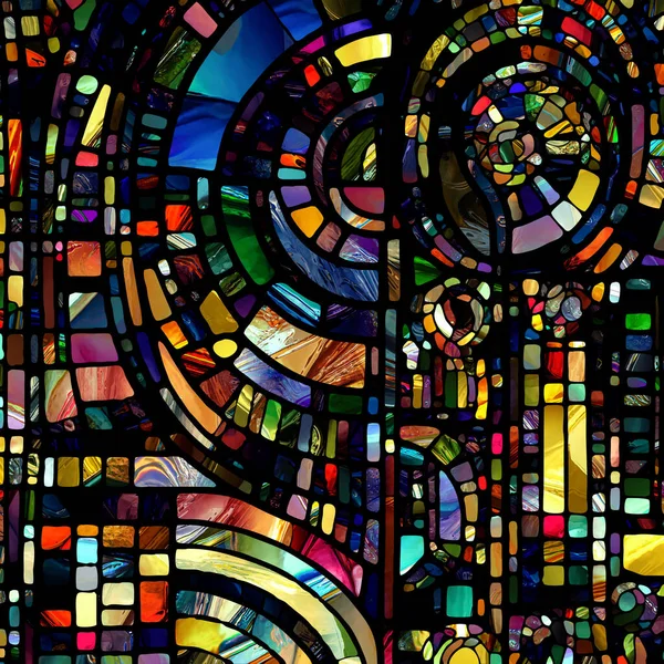 Rebirth Stained Glass Series Backdrop Composed Diverse Glass Textures Colors — Zdjęcie stockowe