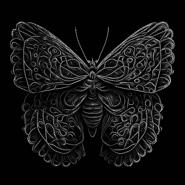 昆虫ポイントシリーズ 軽い知覚 予約された芸術および控えめな設計の主題の点線そしてパターンから成っている設計 — ストック写真